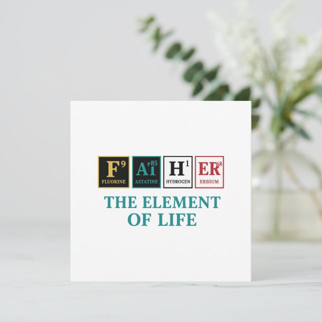 FATHER – The Element of Life | Periodic Table (Standing Front)