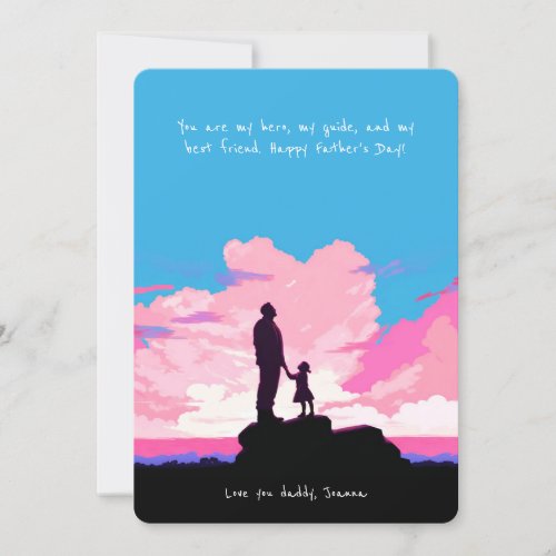 Father The Ultimate Guide  Fathers Day Holiday Card