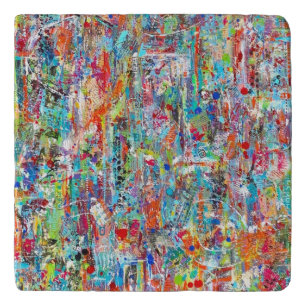 Father Time Marble Trivet