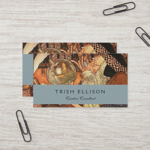 Father Time Vintage New Year Business Card