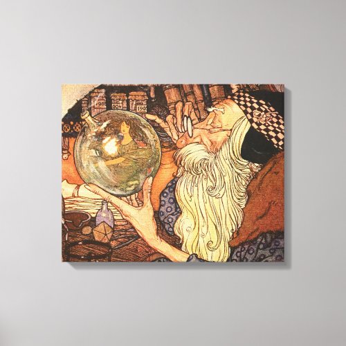 Father Time Vintage New Year Canvas Print