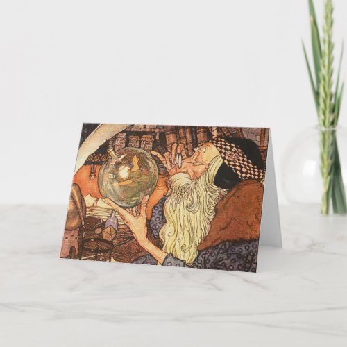 Father Time Vintage New Year Holiday Card