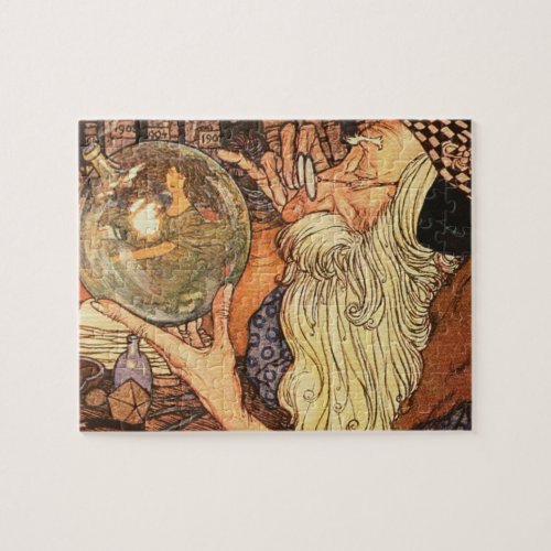 Father Time Vintage New Year Jigsaw Puzzle