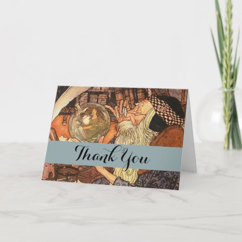 Father Time Vintage New Year Thank You Card