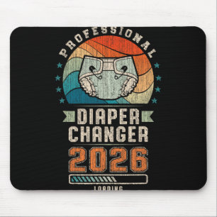 Father To Be Future Daddy, Expecting Dad 2026 Diap Mouse Pad