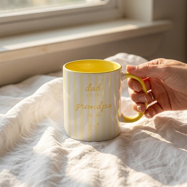 Father to Grandpa Announcement Gift Mug (Creator Uploaded)