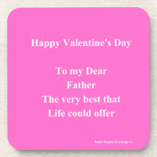 father Valentine's day Drink Coaster