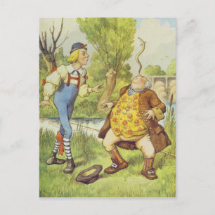Father William Balancing an Eel on his Nose Postcard