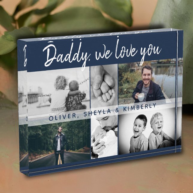 Father with Kids and Family Dad Collage Photo Block (Creator Uploaded)