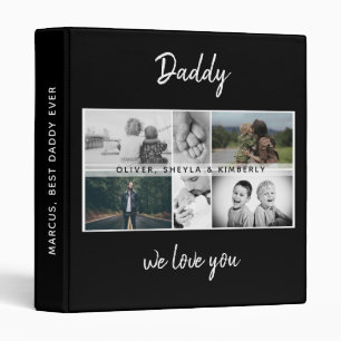 Father with Kids and Family Dad Photo Album 3 Ring Binder