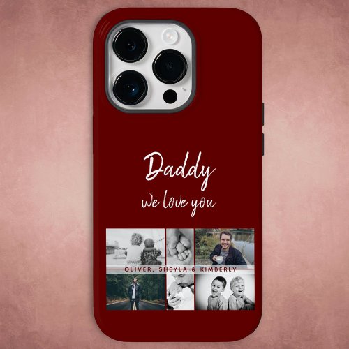 Father with Kids and Family Dad Photo Collage Case_Mate iPhone 14 Pro Case