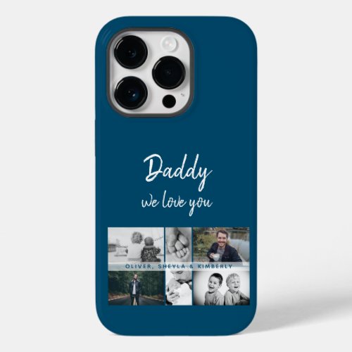 Father with Kids and Family Dad Photo Collage Case_Mate iPhone 14 Pro Case