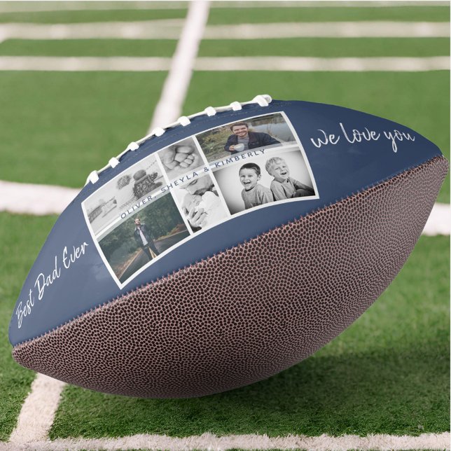 Father with Kids and Family Dad Photo Collage Football (Creator Uploaded)