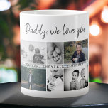 Father with Kids and Family Dad Photo Collage Giant Coffee Mug<br><div class="desc">Father with Kids and Family Dad Photo Collage Giant Coffee Mug. Collage of 6 photos, father`s name with a sweet message in a trendy script and names of children that overlay the photos. Add your 6 favorite family photos. Sweet keepsake and a gift for a birthday, Father`s Day or Christmas...</div>