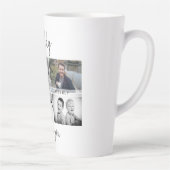 Father with Kids and Family Dad Photo Collage Latte Mug (Right)