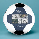 Father with Kids and Family Dad Photo Collage Soccer Ball<br><div class="desc">Father with Kids and Family Dad Photo Collage Soccer Ball. Collage of 6 photos, father`s name with sweet message in a trendy script and names of children that overlay the photos. Add your 6 favorite family photos. Sweet keepsake and a gift for birthday, Father`s Day or Christmas for a dad,...</div>