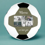 Father with Kids and Family Dad Photo Collage Soccer Ball<br><div class="desc">Father with Kids and Family Dad Photo Collage Soccer Ball. Collage of 6 photos, father`s name with sweet message in a trendy script and names of children that overlay the photos. Add your 6 favorite family photos. Sweet keepsake and a gift for birthday, Father`s Day or Christmas for a dad,...</div>