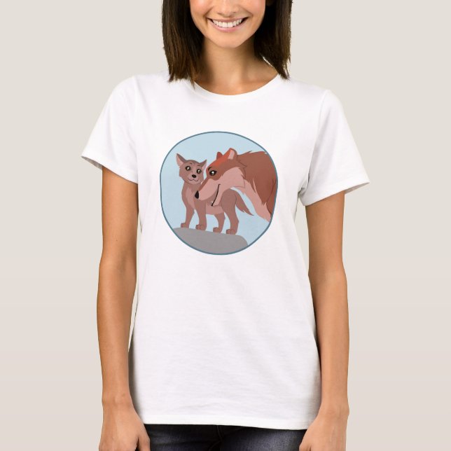 Father Wolf and Pup T-Shirt (Front)