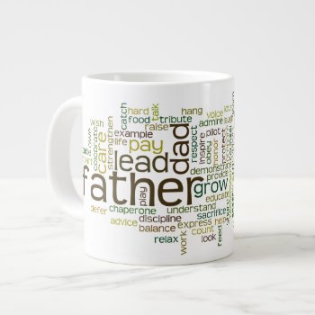 Father Word Cloud Mug by JulDesign at Zazzle