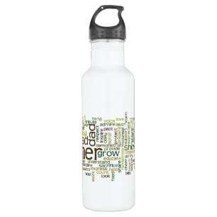 Father Word Cloud Water Bottle