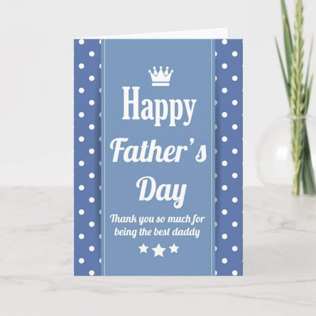 Father'Day Card Best Dad (Front)