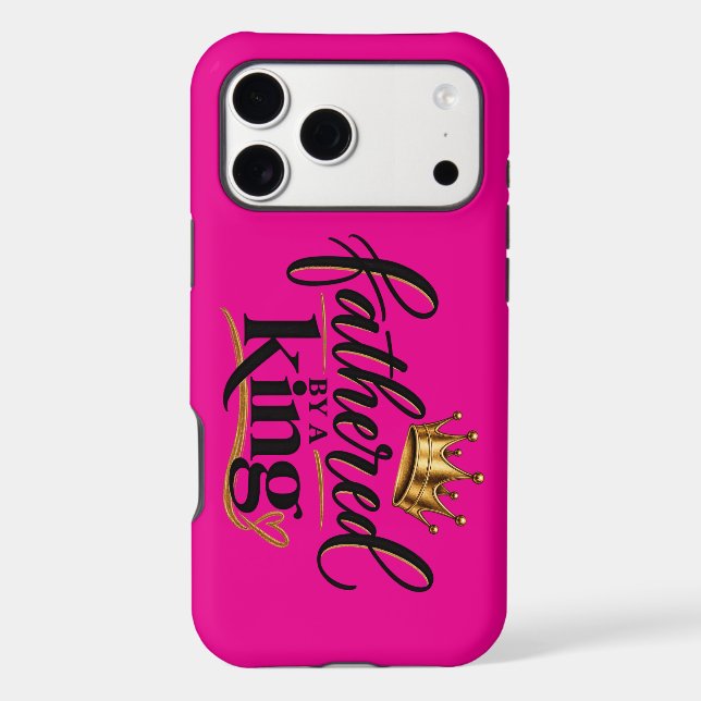 Fathered by a King iPhone Case (Back)
