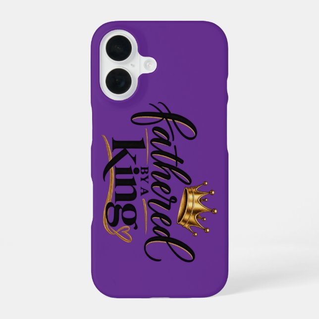 Fathered by a King iPhone Case (Back)