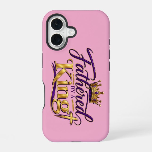Fathered by a King Iphone Case (Back)