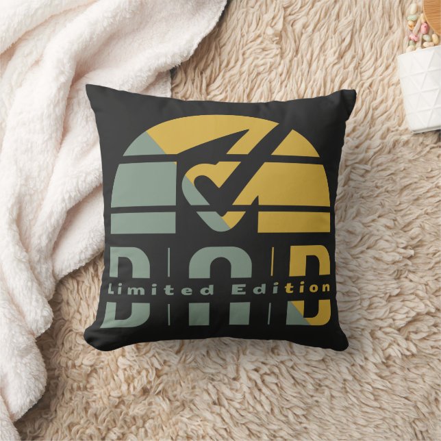 Fatherhood Is Unconditional Love: The Dad Edition Throw Pillow (Blanket)