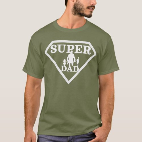 fatherhood Super Dad to Superhero fathers day T_Shirt