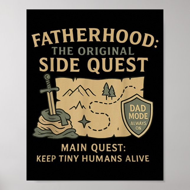 Fatherhood The Original Side Quest Dad Mode  Poster (Front)