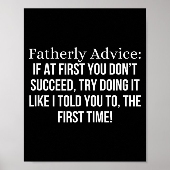 Fatherly Advice_ If At First, You Don't Succeed, F Poster (Front)
