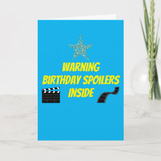 Father's Birthday Spoiler Birthday Card