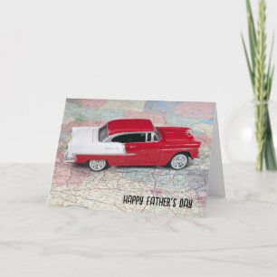 Father's Day 1955 Chevy Car Map Card