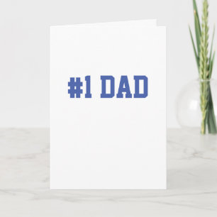 Fathers Day #1 DAD Kids Names Fun Card