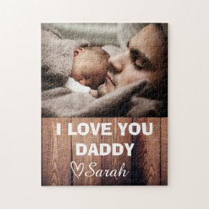 Father's Day 1 Photo Personalized Jigsaw Puzzle