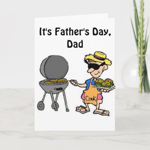 FATHERS DAY 1st YOU GRILL THEN YOU NAP Card