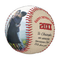 Fathers Day 2020 Photo Full-Color Gift Baseball