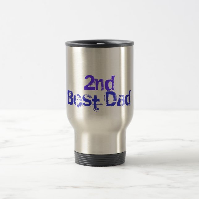Father's Day - 2nd Best Dad Travel Mug (Center)