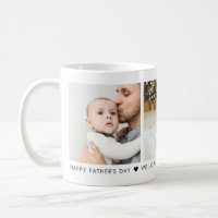 Father's Day 3 Photo Personalized Coffee Mug