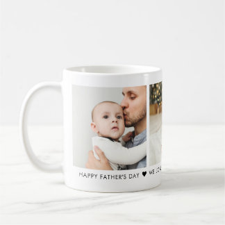 Father's Day 3 Photo Personalized Coffee Mug