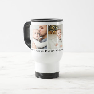 Father's Day 3 Photo Personalized Travel Mug
