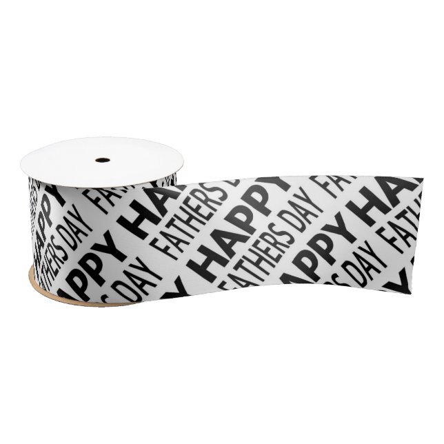 Father's Day 3" Wide Satin Ribbon, 2 Yard Spool Satin Ribbon (Spool)