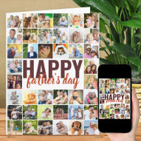 Father's Day 40 Photo Collage Big Personalized