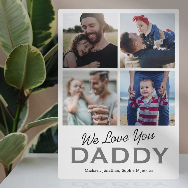 Father's Day 4 Photo Collage Plaque (Creator Uploaded)