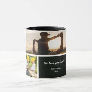 Father's Day 5 Photo Keepsake Custom Text Mug