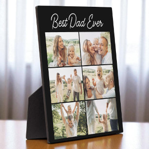 Father's Day 6 Photo Collage Best Dad Ever Plaque