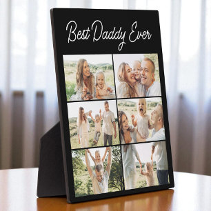 Father's Day 6 Photo Collage Best Daddy Ever Plaque