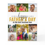 Fathers Day 8 Photo Collage Personalized Card Fathers Day 8 Photo Collage Personalized Card