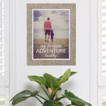 Father's Day Adventure Buddy Faux Canvas Print<br><div class="desc">Celebrate your favorite adventure buddy this Father's Day with our My Favorite Adventure Buddy Photo Faux Canvas Print! This beautiful print features a customizable photo of you and your dad, surrounded by a stunning faux canvas texture that gives it the look and feel of a real canvas painting. Whether your...</div>